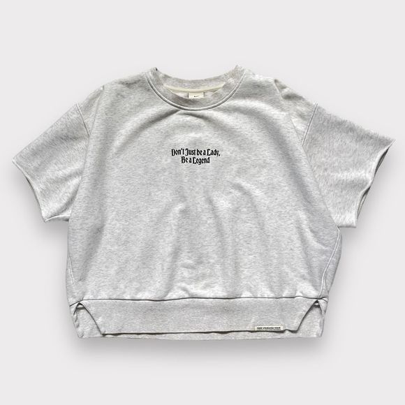 Nike Standard Issue Basketball Top Small Grey Black Women Lady Legend Sweatshirt - Picture 11 of 13